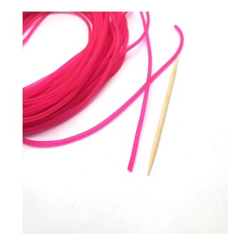 Νέα 10M Pink Rubber Solid Elastic Rubber Line for Fishing Traditional Level Στρογγυλό Ελαστικό Σχοινί Δεμένο Σχοινί Διάμετρος ψαριού 1,6mm