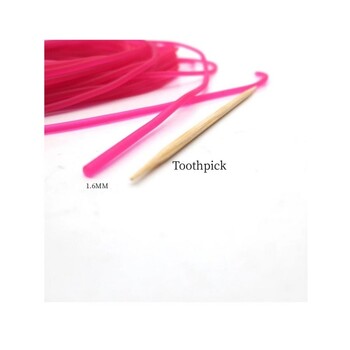 Νέα 10M Pink Rubber Solid Elastic Rubber Line for Fishing Traditional Level Στρογγυλό Ελαστικό Σχοινί Δεμένο Σχοινί Διάμετρος ψαριού 1,6mm