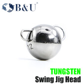 B&U Tungsten 2g 3g 4g 5g 6g 7g 12g 14g Swing Jig Head mélyvízi súly Puha csali csalik horgászfelszereléshez Horgászfelszerelés