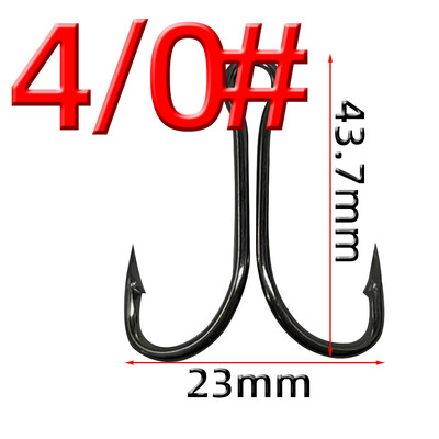 50 komada Dvostruka udica za pecanje, ručica od ugljičnog čelika, bodljikava udica za pecanje šarana, vezanje mušica, meki mamac, dodaci za ribu