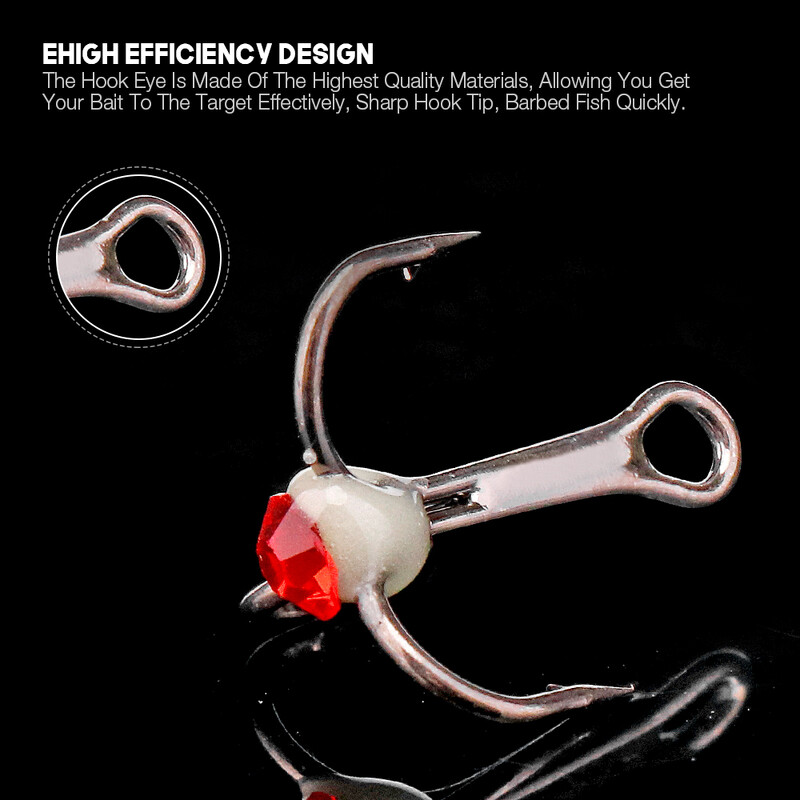 VTAVTA 5vnt./Dėžutė 8# 10# 12# 14# Žieminės žūklės kabliukai Didelės anglies plieno kabliukai Balansuotojams Poledinės žiemos žūklės reikmenys