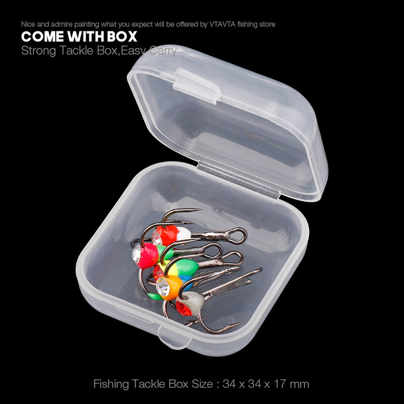 VTAVTA 5vnt./Dėžutė 8# 10# 12# 14# Žieminės žūklės kabliukai Didelės anglies plieno kabliukai Balansuotojams Poledinės žiemos žūklės reikmenys