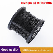 304 nerūdijančiu plienu dengtas plieninis vielinis lynas, nuo įkandimų atspari žūklės viela, papuošalų pakabinamas lempos krištolinis viela 0,38–1,0 mm