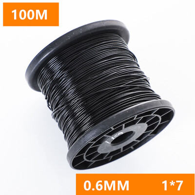 304 nerūdijančiu plienu dengtas plieninis vielinis lynas, nuo įkandimų atspari žūklės viela, papuošalų pakabinamas lempos krištolinis viela 0,38–1,0 mm