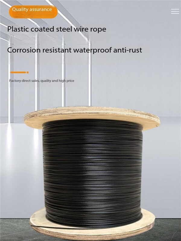 304 nerūdijančiu plienu dengtas plieninis vielinis lynas, nuo įkandimų atspari žūklės viela, papuošalų pakabinamas lempos krištolinis viela 0,38–1,0 mm