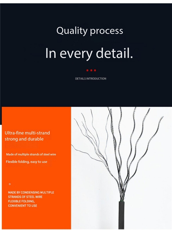 304 nerūdijančiu plienu dengtas plieninis vielinis lynas, nuo įkandimų atspari žūklės viela, papuošalų pakabinamas lempos krištolinis viela 0,38–1,0 mm