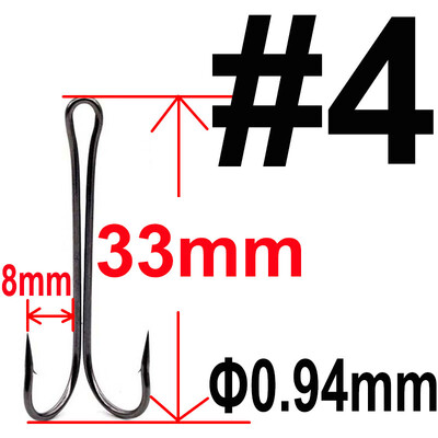 20 buc Cârlig dublu cu tijă lungă Cârlig de pescuit fără buruieni Legarea muștelor Cârlig dublu pentru cârlig de bass cârlig de pescuit dispozitiv de pescuit pentru momelă moale