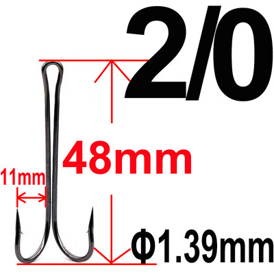 20 buc Cârlig dublu cu tijă lungă Cârlig de pescuit fără buruieni Legarea muștelor Cârlig dublu pentru cârlig de bass cârlig de pescuit dispozitiv de pescuit pentru momelă moale