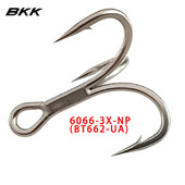 BKK 6066-3X-NP Treble Hook BT662-UA hármas horgász horgok 2# - 16# UltraAntirust horgászhorog sósvízi édesvízi horgászathoz