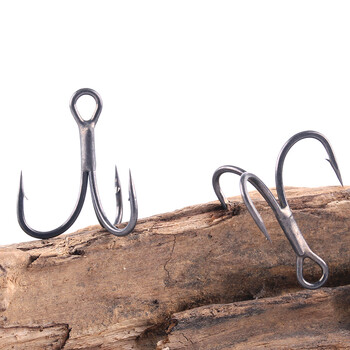 BKK 6066-3X-NP Triple Hook BT662-UA Triple Fishing Hook 2# - 16# UltraAntirust Fishhook for Saltwater Freshwater Fishing