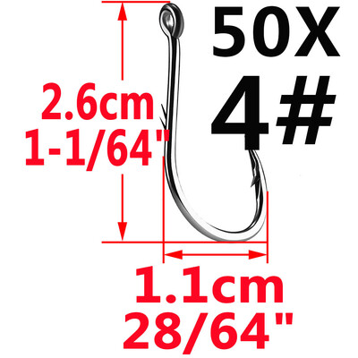 50 komada Iseama Circle Carp Eyed udica za ribolov Veličina 12 9 6 4 1 1/0 2/0 3/0 4/0 5/0 Japanska udica s prstenastim okom