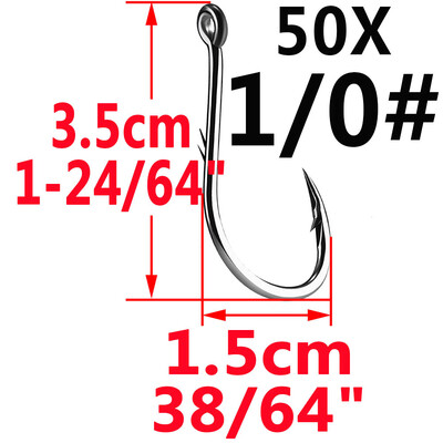 50 komada Iseama Circle Carp Eyed udica za ribolov Veličina 12 9 6 4 1 1/0 2/0 3/0 4/0 5/0 Japanska udica s prstenastim okom
