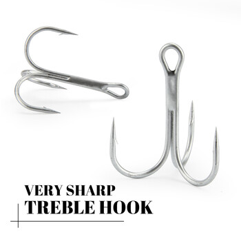 Spinpoler 3 τμχ Stinger Rig Leader Jig Hook με γάντζο πρίμων από ανοξείδωτο ατσάλι Μαλακό δόλωμα Γλυκό νερό αλμυρό νερό μπάσο λούτσων