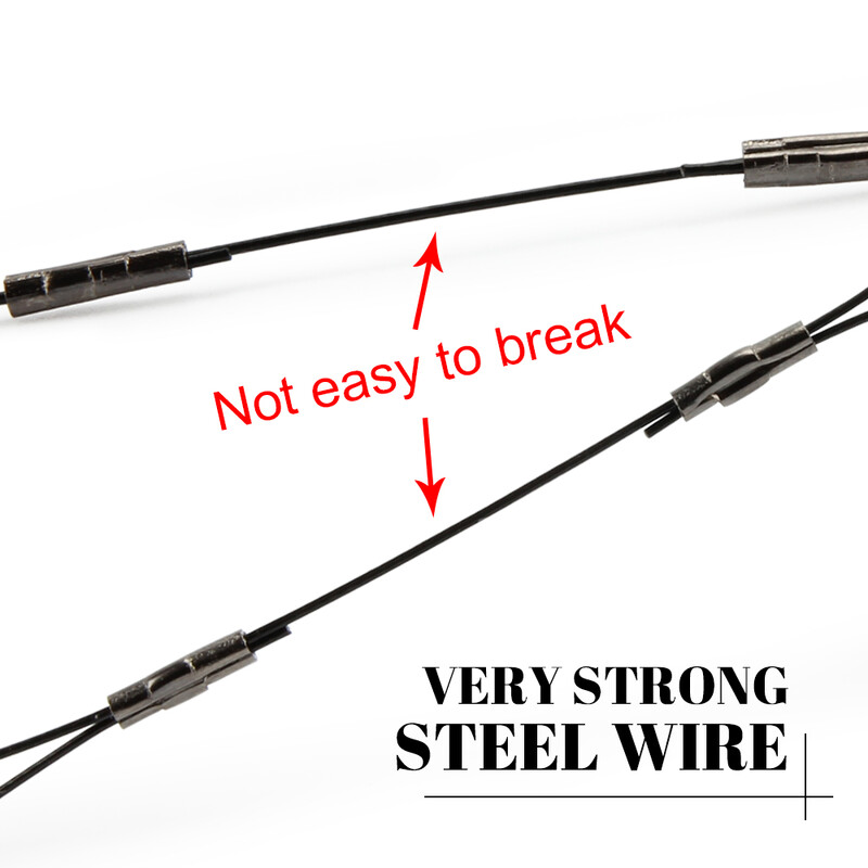 Spinpoler 3 vnt Stinger Rig Leader Jig Kabliukas su Treble Kabliu Nerūdijančio plieno linija Minkštas masalas Gėlo vandens sūraus vandens ešerių lydekos reikmenys