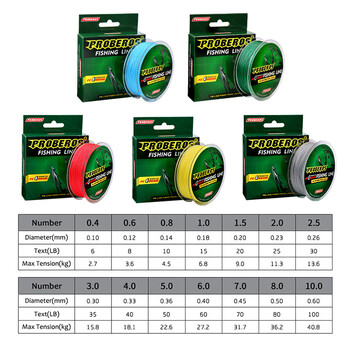 4 Strand 100M PE Braided Fishing Line 6-100LB Multifilament Smooth and Durable Fishing Line for Carp Fishing Wire