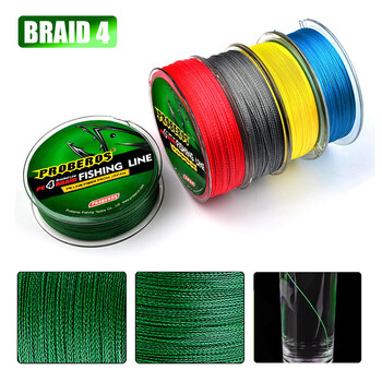 4 Strand 100M PE Braided Fishing Line 6-100LB Multifilament Smooth and Durable Fishing Line for Carp Fishing Wire