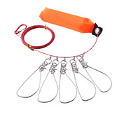 Nerūdijančio plieno žvejybos užraktas 5 m lyno sagtis gyva žuvies užrakto diržas žvejybos stringer valdiklio reikmenų priedai