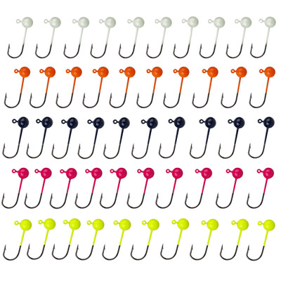 50GAB makšķerēšanas āķu komplekts 0,4/0,8/1/1,5/2g Sharp, izturīgs dzeloņstieples āķis Fishihooks makšķerēšanas aprīkojuma rīku piederumi.