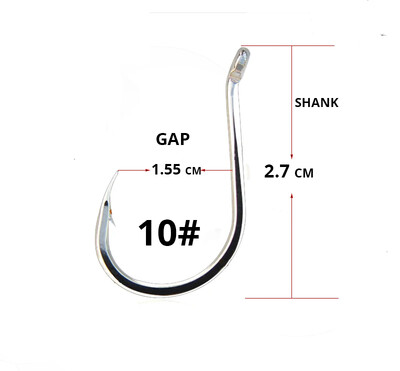 50 vnt. / partijos aštuonkojų žvejybos kabliukai, turintys daug anglies, chemiškai pagaląsti spygliuoto apskrito kabliuko reikmenų rinkinys 5C taško kietumo tiekėjo kabliukai