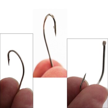 100 τεμ. 1#-14# Σειρά υψηλού άνθρακα Ατσάλι Fly Fishhook Hook Soft Lure Fishing Bait Άγκιστρα ψαριού Άγκιστρα ψαρέματος Jig υψηλής απόδοσης