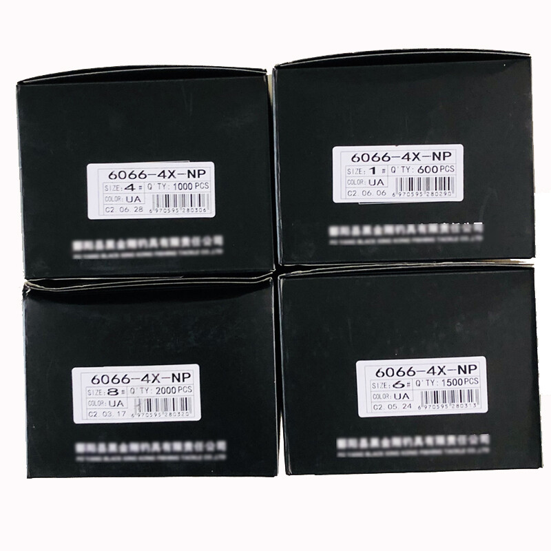 BKK 6066-4X-NP UltraAntirust Treble Hook BT663-UA trigubi kabliukai 1/0 - 8# kabliukas, skirtas žvejybai gėlame vandenyje