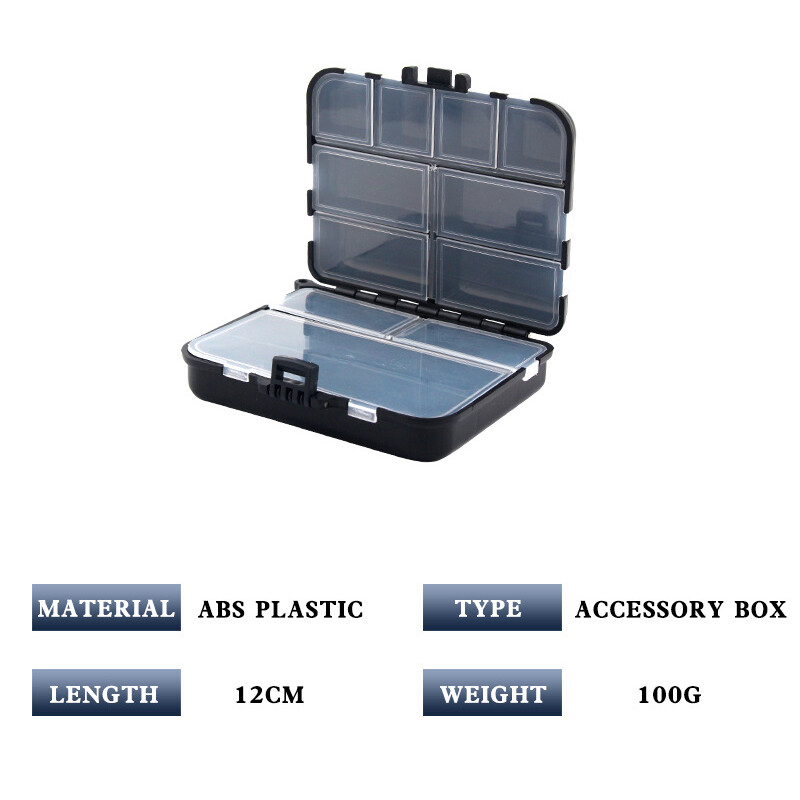 Mini plastikinis laikymo dėklas Didelės talpos skraidantis žvejybos reikmenų dėžutė karpiams šaukštas kabliukas netikras masalo dėžutės žvejybos reikmenys