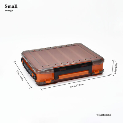 Obojstranná krabička na rybárske náčinie, rybárske príslušenstvo, úložné boxy na náradie, rybárske háčiky, návnady, falošné boxy na návnady na kapry