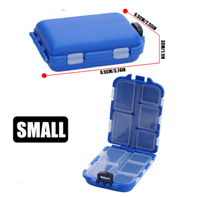 Žvejybos reikmenų jaukų laikymo dėžutės, nešiojamas dvipusis masalų kabliukų laikiklis, mini komunalinių masalų žvejybos dėžutė