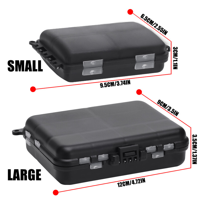 Žvejybos reikmenų jaukų laikymo dėžutės, nešiojamas dvipusis masalų kabliukų laikiklis, mini komunalinių masalų žvejybos dėžutė