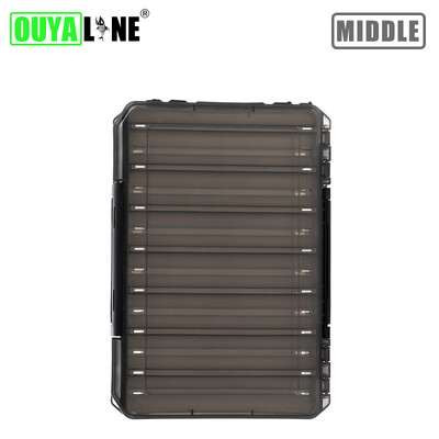 OUYALINE didelės saugojimo dvipusės masalų kabliukų dėžės Žvejybos reikmenų dėžutės jaukų jaukų konteinerių laikymo dėklas Žvejybos priedai