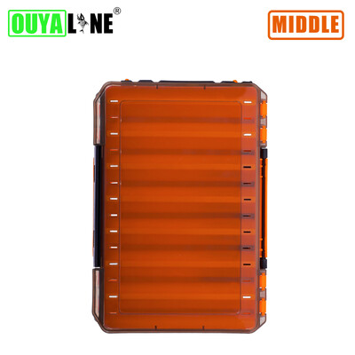 OUYALINE didelės saugojimo dvipusės masalų kabliukų dėžės Žvejybos reikmenų dėžutės jaukų jaukų konteinerių laikymo dėklas Žvejybos priedai