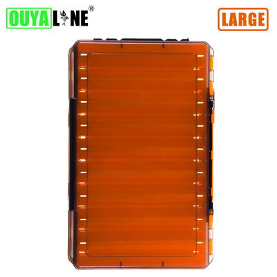 OUYALINE didelės saugojimo dvipusės masalų kabliukų dėžės Žvejybos reikmenų dėžutės jaukų jaukų konteinerių laikymo dėklas Žvejybos priedai