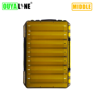 OUYALINE didelės saugojimo dvipusės masalų kabliukų dėžės Žvejybos reikmenų dėžutės jaukų jaukų konteinerių laikymo dėklas Žvejybos priedai