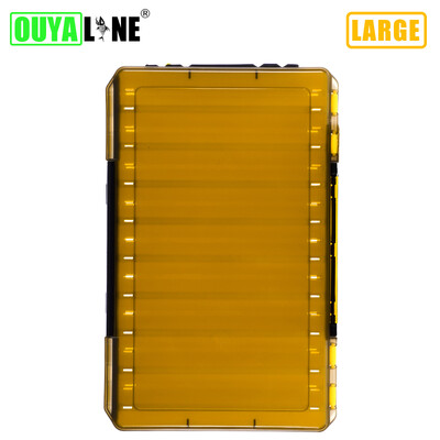 OUYALINE didelės saugojimo dvipusės masalų kabliukų dėžės Žvejybos reikmenų dėžutės jaukų jaukų konteinerių laikymo dėklas Žvejybos priedai