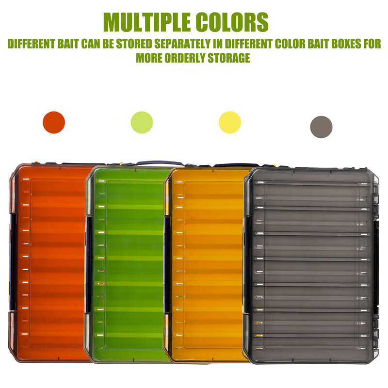 OUYALINE didelės saugojimo dvipusės masalų kabliukų dėžės Žvejybos reikmenų dėžutės jaukų jaukų konteinerių laikymo dėklas Žvejybos priedai