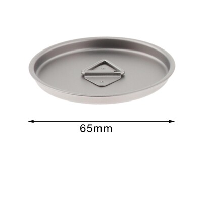 Titano lauko puodelio dangtelis Virtuvės reikmenys Maisto ruošimas Stovyklavietės puodo dangtis Stalo reikmenys Geriamojo pieno puodeliai Dangtis turistams žygiams piknikui