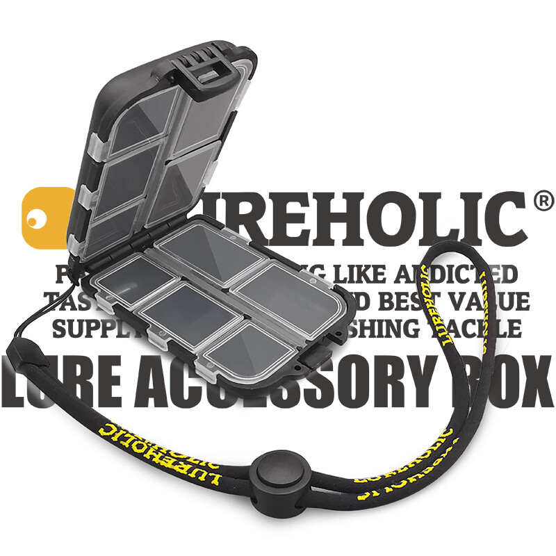 LUREHOLIC mānekļu piederumu kārba Glabāšana skavām grozāmie āķi svina gremdētāji volframa atsvari sadalītie gredzeni karotes mazas ēsmas