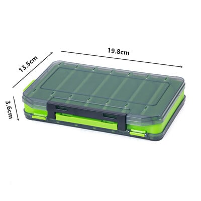 Dvipusis tako priedų dėžė žvejybos įrankių dėžutės įrankių dėžė kietojo masalo dėžutės laikymo priedų dėžė „Mino“ pieštuko žuvies tako priedų dėžutė