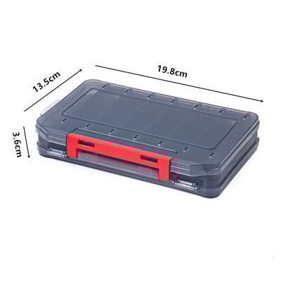 Dvipusis tako priedų dėžė žvejybos įrankių dėžutės įrankių dėžė kietojo masalo dėžutės laikymo priedų dėžė „Mino“ pieštuko žuvies tako priedų dėžutė