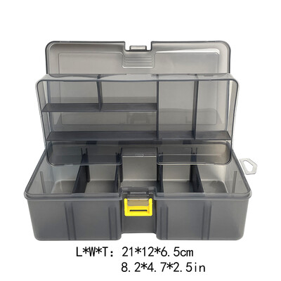 Dviejų sluoksnių Lua Box Fake Bait Minkšto masalų dėžutės žvejybos reikmenys Daugiafunkcinė laikymo dėžutė Žvejybos reikmenys Jūrinės žvejybos įrankių dėžutė