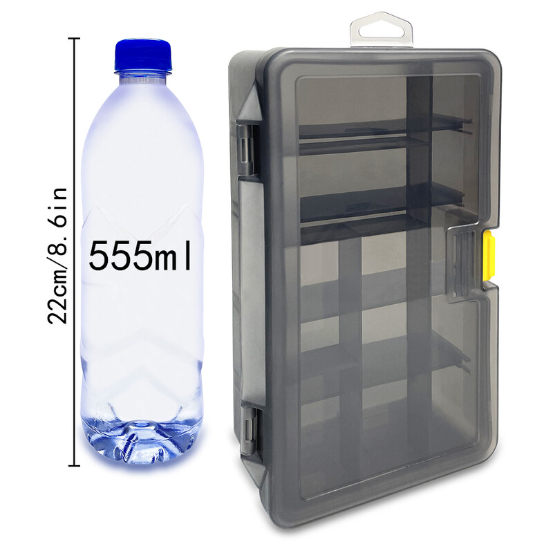 Dviejų sluoksnių Lua Box Fake Bait Minkšto masalų dėžutės žvejybos reikmenys Daugiafunkcinė laikymo dėžutė Žvejybos reikmenys Jūrinės žvejybos įrankių dėžutė