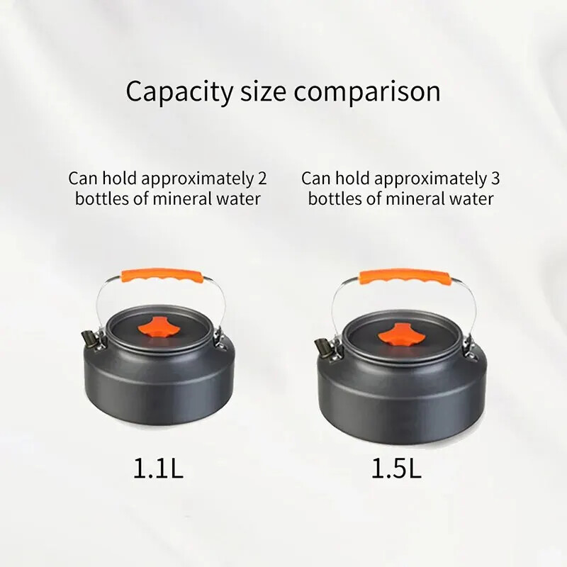 1,1 l 2 l 1,5 l stovyklavietės vandens virdulys lauko kavos virdulys stalo reikmenys iškylų rinkinys Reikmenys Įranga Indai Turizmo virtuvės reikmenys