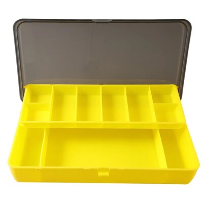 Prenosná krabička na rybárske náčinie TAIYU s 11 priehradkami, dvojposchodová úložná skrinka, príslušenstvo na rybárske návnady a mäkké návnady