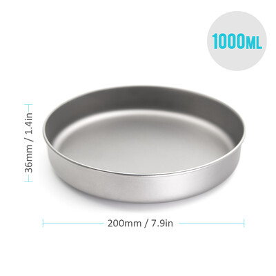 750ml/1000ml ultraľahká titánová panvica, vonkajší kempingový riad, turistický riad, kuchynský riad, piknik, varenie, panvica 2023