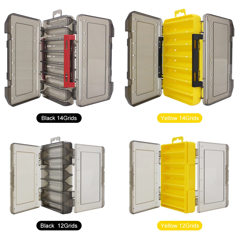 Kalapüügikohver Kahepoolne kalapüügipeibuti kast Squid Jig Minnows Bait kalastustarvete kasti hoiukohver