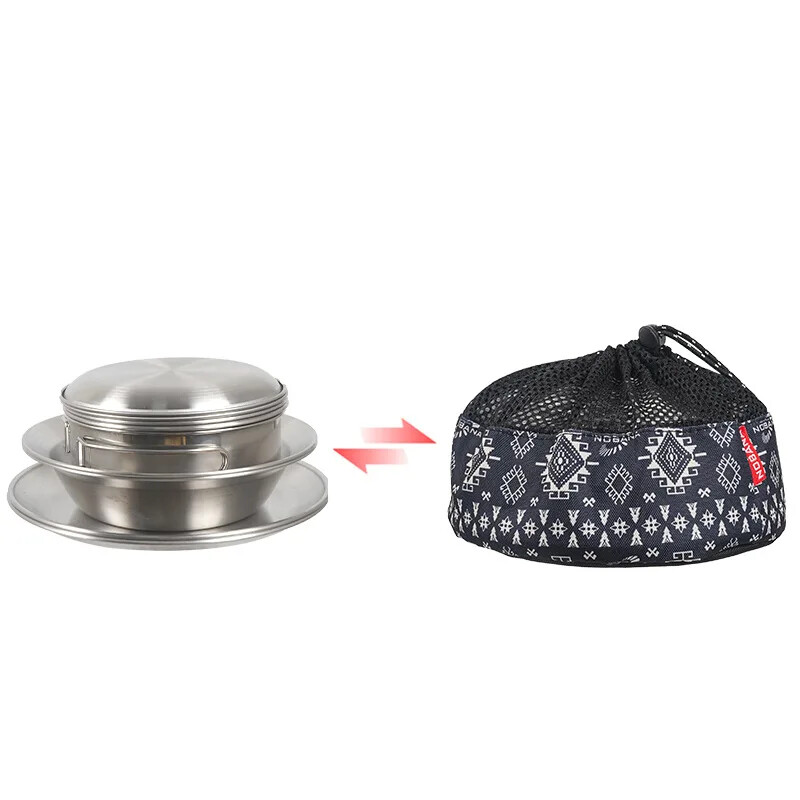 Lauko stalo reikmenų rinkinys 12 vnt. Nešiojami stovyklavimo stalo reikmenų rinkiniai Savarankiškas vairavimo turas.