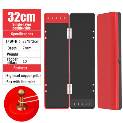 32/37/45CM Daugiasluoksnis karpių žvejybos reikmenų dėžė Zig Chod standus plaukų įrenginys laikymo dėžutės dėklas meškerės kablio priedas, neslystantis