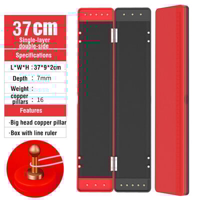 32/37/45CM Daugiasluoksnis karpių žvejybos reikmenų dėžė Zig Chod standus plaukų įrenginys laikymo dėžutės dėklas meškerės kablio priedas, neslystantis