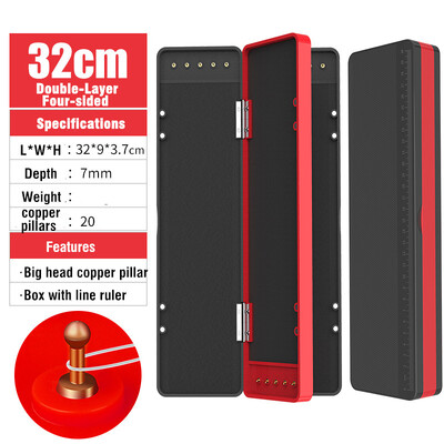 32/37/45CM Daugiasluoksnis karpių žvejybos reikmenų dėžė Zig Chod standus plaukų įrenginys laikymo dėžutės dėklas meškerės kablio priedas, neslystantis