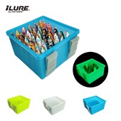 Nova plastična svjetleća kutija s priborom za pecanje s 36 rešetki, kutija za pohranu tvrdih mamaca Egi Webfoot Organizator za hobotnice, Spremnik za mamac za lignje